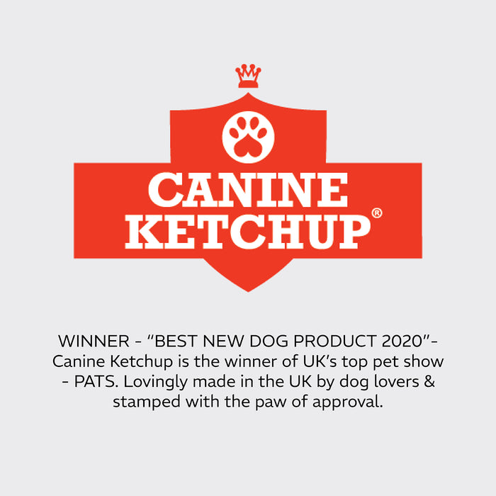 Canine Ketchup 425g - 3 Pack of mixed flavours