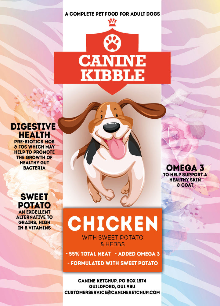 Canine Kibble Adult - Chicken with Sweet Potato and Herbs - 12kg