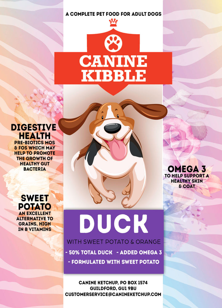 Canine Kibble Adult - Duck with Sweet potato and Orange - 12kg