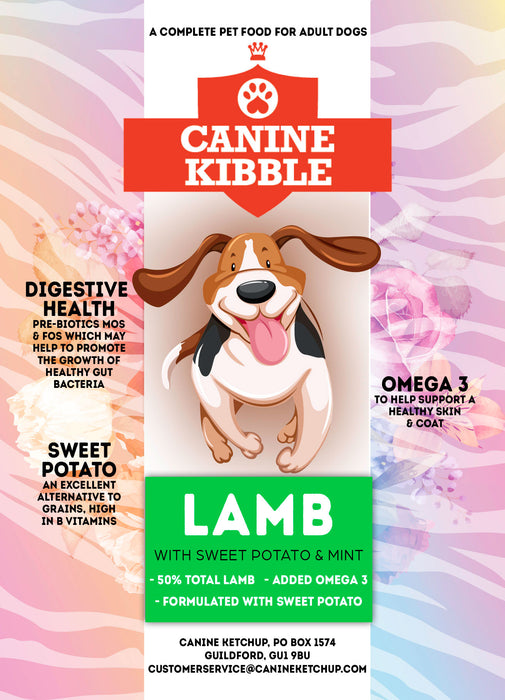 Canine Kibble Adult - Lamb with Sweet Potato and Mint - 12kg