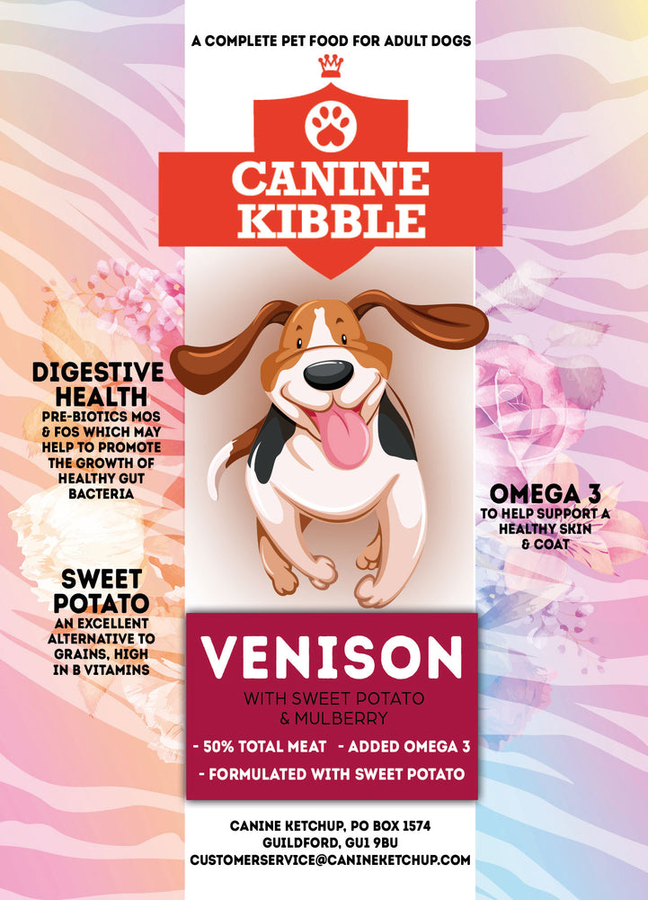 Canine Kibble Adult - Venison with Sweet Potato and Mulberry -  12kg
